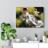 Woman with Parasol - Pierre-Auguste Renoir Canvas
