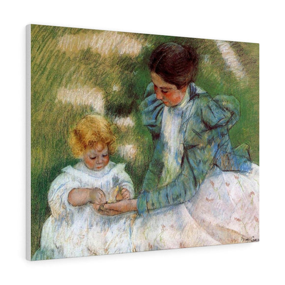 Mother Playing with Her Child - Mary Cassatt Canvas