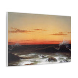 Seascape Sunset - Martin Johnson Heade Canvas Wall Art