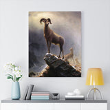 Rocky Mountain Sheep - Albert Bierstadt Canvas
