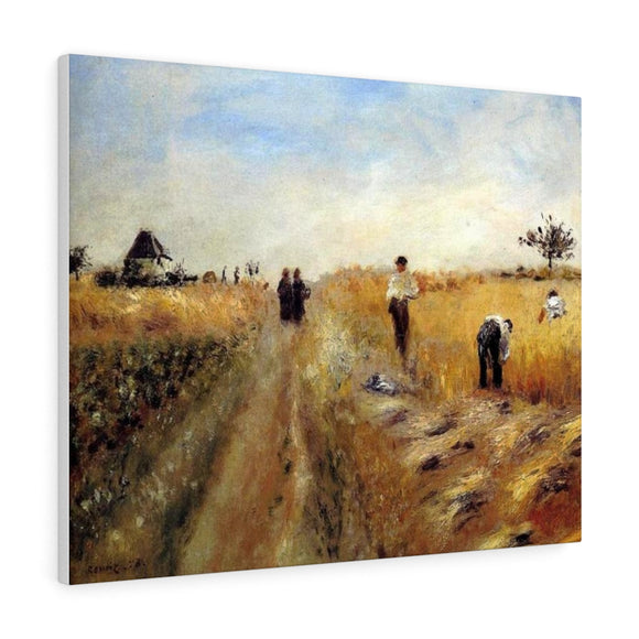 The Harvesters - Pierre-Auguste Renoir Canvas