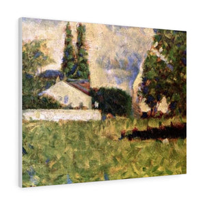A house between trees - Georges Seurat Canvas