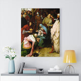 The Adoration of the Kings - Pieter Bruegel the Elder Canvas
