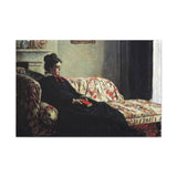 Meditation, Madame Monet Sitting on a Sofa - Claude Monet Canvas Wall Art