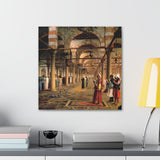 Public Prayer in the Mosque of Amr, Cairo - Jean-Leon Gerome Canvas Wall Art