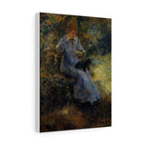 Woman with a Black Dog - Pierre-Auguste Renoir Canvas