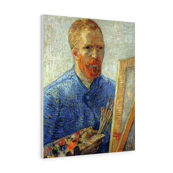 Self Portrait as an Artist - Vincent van Gogh Canvas