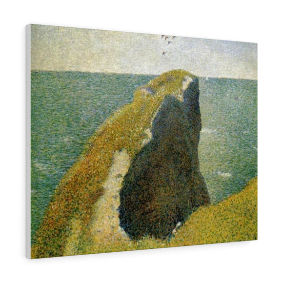 The Bec du Hoc, Grandcamp - Georges Seurat Canvas