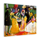 Group in Crinolines - Wassily Kandinsky Canvas