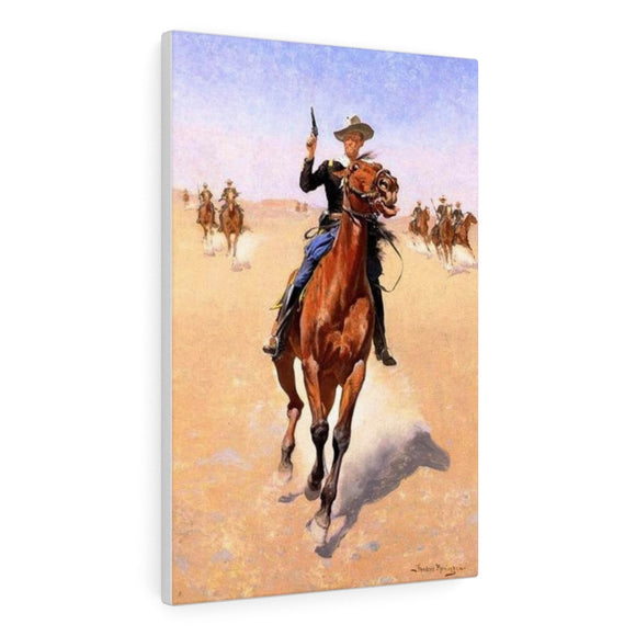 The Trooper - Frederic Remington Canvas