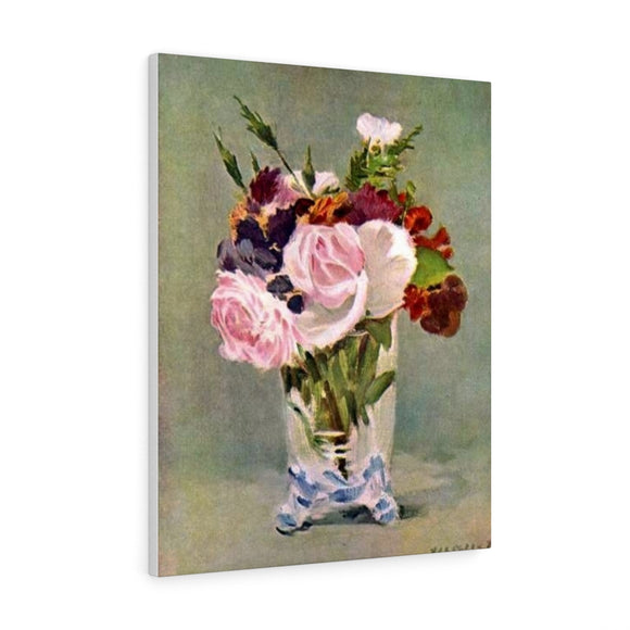 Still life with flowers - Edouard Manet Canvas