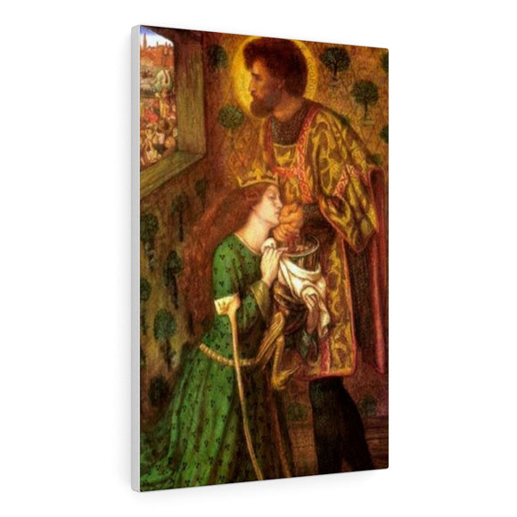 Saint George and the Princess Sabra - Dante Gabriel Rossetti Canvas