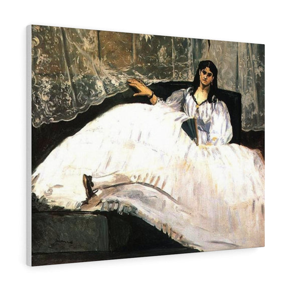 Jeanne Duval, Baudelaire's Mistress, Reclining (Lady with a Fan) - Edouard Manet