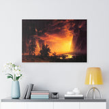 Sunset in the Yosemite Valley - Albert Bierstadt Canvas