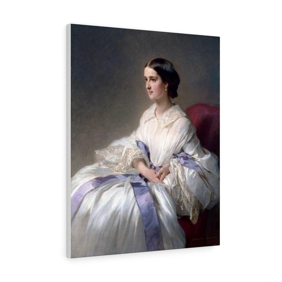 Countess Olga Shuvalova - Franz Xaver Winterhalter Canvas
