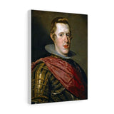 Philip IV in Armor - Diego Velazquez Canvas