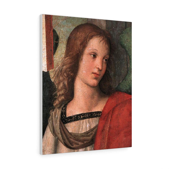 Angel (fragment of the Baronci Altarpiece) - Raphael Canvas