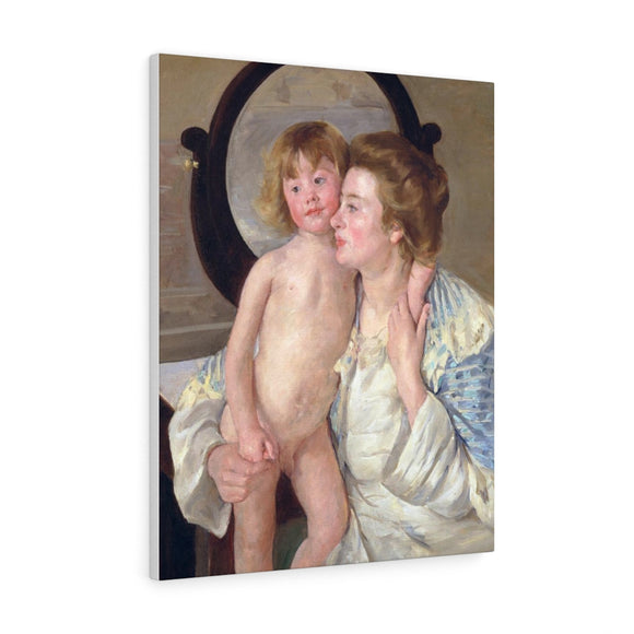 Mother And Child (The Oval Mirror) - Mary Cassatt Canvas