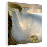 Niagara Falls, from the American Side - Frederic Edwin Church Canvas