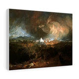 The Fifth Plague of Egypt - Joseph Mallord William Turner Canvas