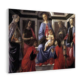Madonna and Child with Six Saints - Sandro Botticelli Canvas