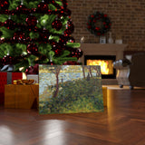 Landscape with Figure - Georges Seurat Canvas