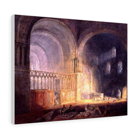 Transept of Ewenny Priory, Glamorganshire - Joseph Mallord William Turner Canvas