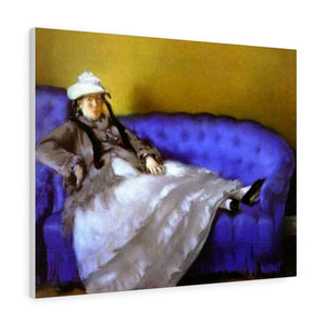 Madame Manet on a Blue Sofa - Edouard Manet