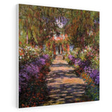 Pathway In Monets Garden At Giverny - Claude Monet Canvas