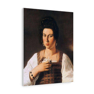 Portrait of a Courtesan - Caravaggio Canvas