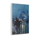 Nocturne, Railway Crossing, Chicago - Childe Hassam Canvas Wall Art
