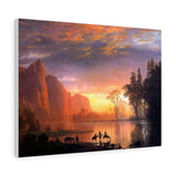 Yosemite Valley Sunset - Albert Bierstadt Canvas