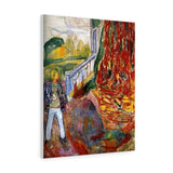 Model in Front of the Verandah - Edvard Munch Canvas