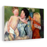 After The Bath - Mary Cassatt Canvas
