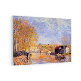 High Waters at Moret-sur-Loing - Alfred Sisley Canvas