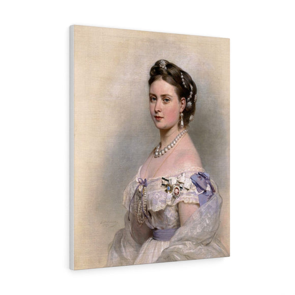Victoria von Sachsen-Coburg und Gotha (Kronprinzessin of Prussia) - Franz Xaver Winterhalter Canvas