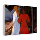 Red and White - Edvard Munch Canvas