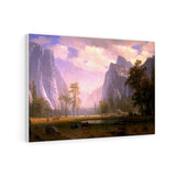Looking Up The Yosemite Valley - Albert Bierstadt Canvas