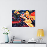 Murnau with rainbow - Wassily Kandinsky Canvas
