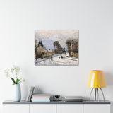 The Road to Versailles at Louveciennes - Camille Pissarro Canvas Wall Art