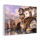 Welsh Bridge at Shrewsbury - Joseph Mallord William Turner Canvas