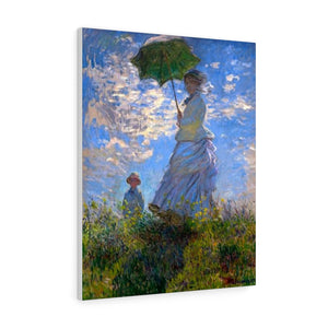 The Promenade, Woman with a Parasol - Claude Monet Canvas