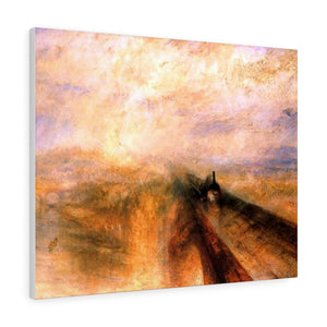 Rain Steam and Speed, The Great Western Railway - Joseph Mallord William Turner Canvas