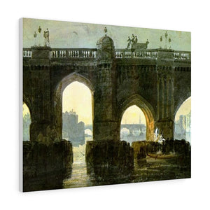Old London Bridge - Joseph Mallord William Turner Canvas