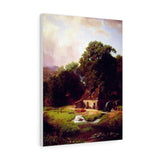 The Old Mill - Albert Bierstadt Canvas