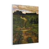 A Back Road - Childe Hassam Canvas Wall Art