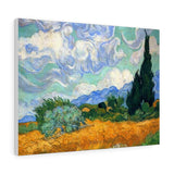 Wheatfield with cypress tree - Vincent van Gogh Canvas