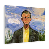 Self-Portrait in Front of Blue Sky - Edvard Munch Canvas