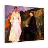 Mother and Daughter - Edvard Munch Canvas