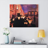 Evening on Karl Johan Street - Edvard Munch Canvas